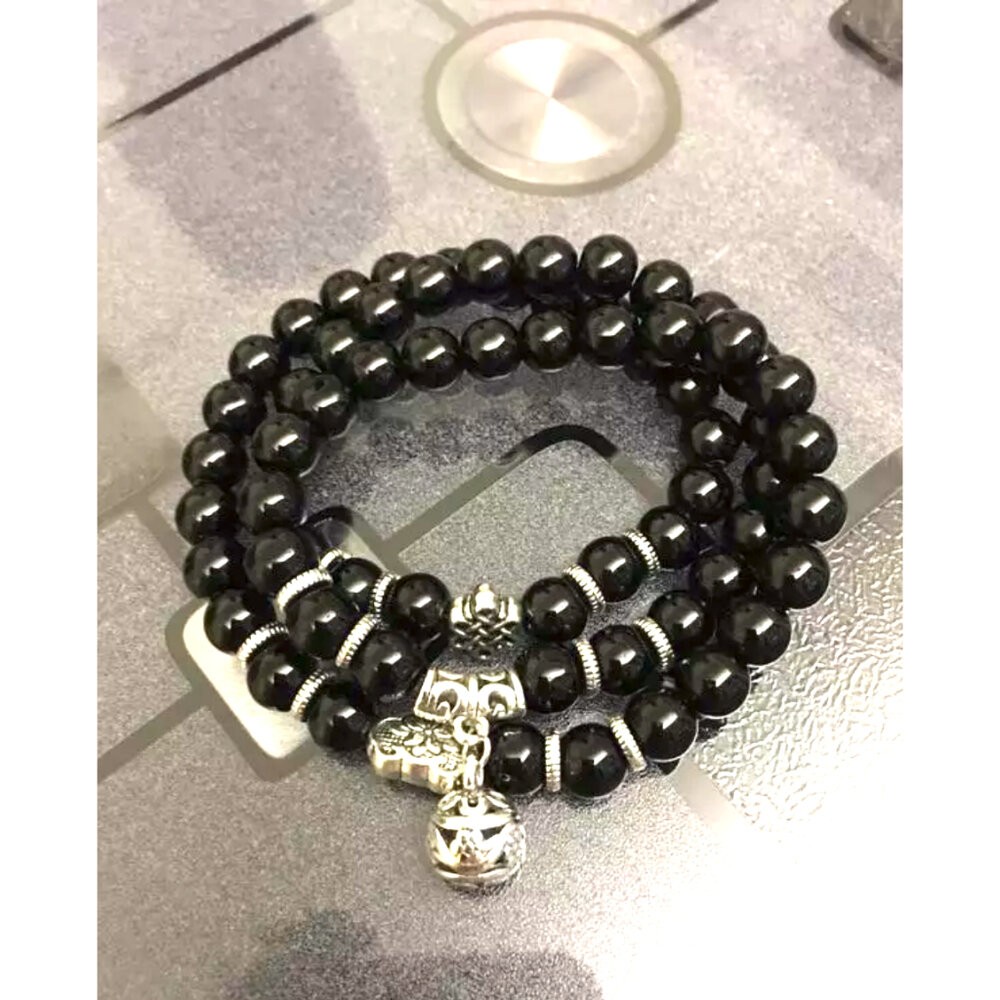 佐運門 黑曜石手鍊 黑曜石 白沙屯媽祖手鍊 黑曜石項鍊 水晶手鍊 手鍊 佛珠手鍊 佛珠 黑曜石手排 手串 守護神手鍊-細節圖8