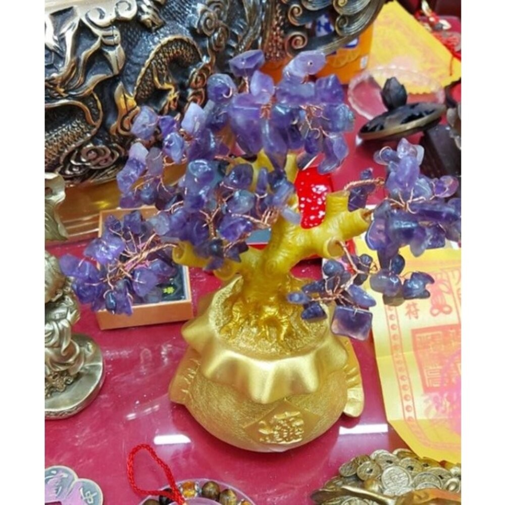 佐運門 開光 招財水晶樹 水晶 風水 聚寶盆 紫水晶 招財 擺件 底座 招財擺飾 發財樹 擺飾 招財樹 玄關擺飾 發財樹-規格圖7