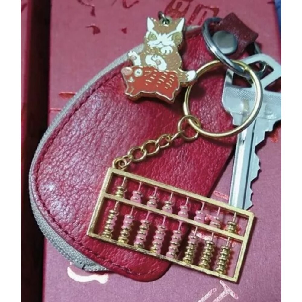 佐運門 小算盤 銅算盤 算盤吊飾 算盤 金算盤 金色算盤 黃金算盤 如意算盤 珠算 珠算盤 算盤吊飾 算盤鑰匙圈 小算盤-細節圖10