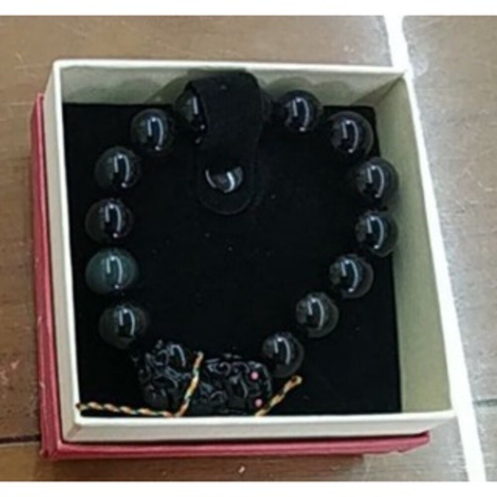 佐運門 開光 黑曜石 招財 貔貅手鍊 避邪手鍊 轉運 貔貅水晶手鍊 水晶手環 水晶原石 水晶礦石 水晶飾品 避邪 手珠-細節圖7