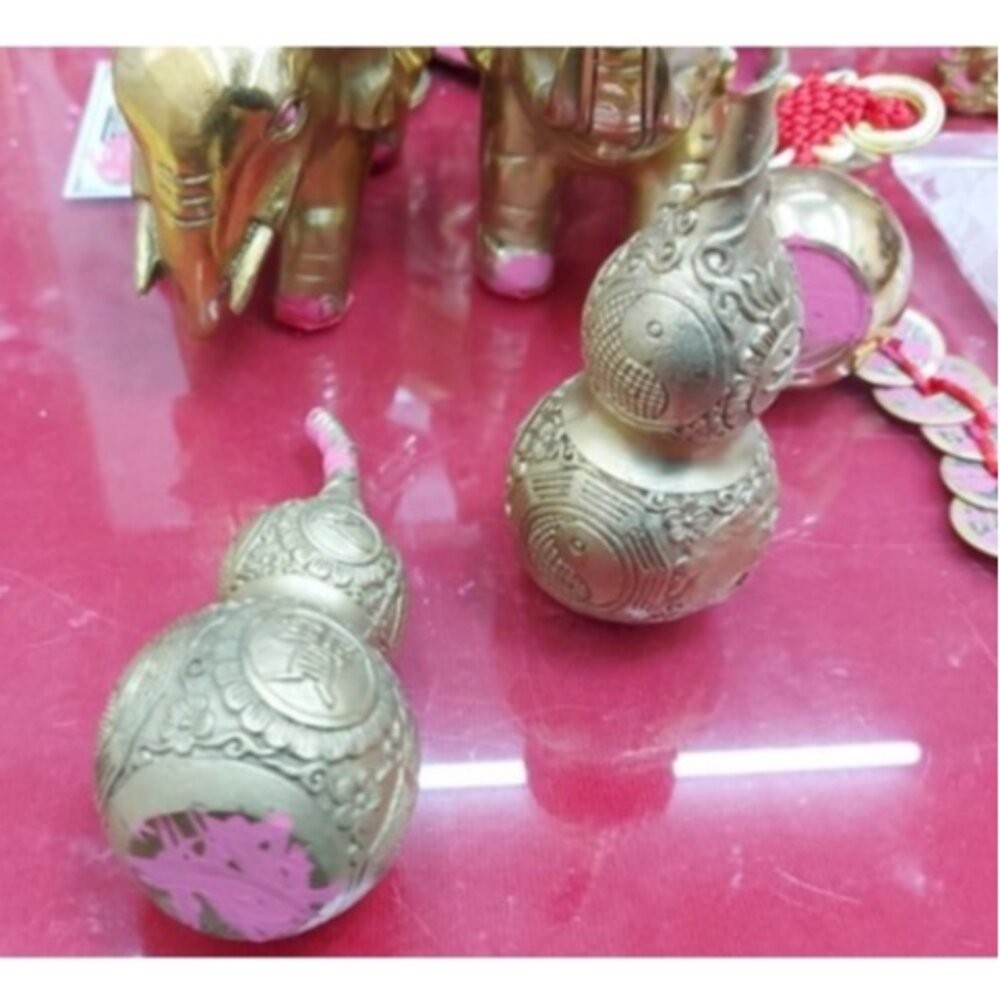 開光銅葫蘆-大 12 公分