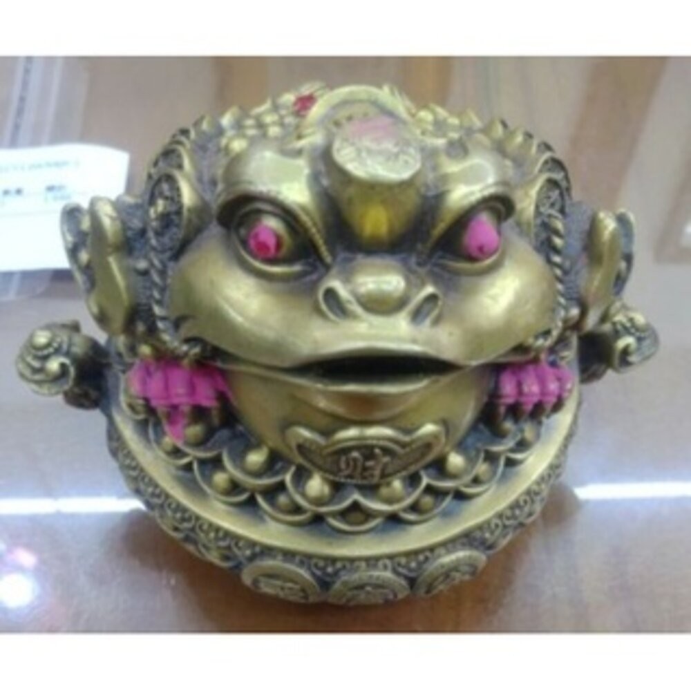 招財蟾蜍 金蟾銅聚寶盆