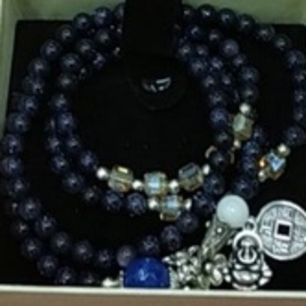 佐運門 星空 水晶串珠 藍沙石 彌勒佛銅錢 手鍊女 招財手鍊 招財 手鍊 招財 開運手鍊 幸運手環 平安手鍊 開運 開光-規格圖11