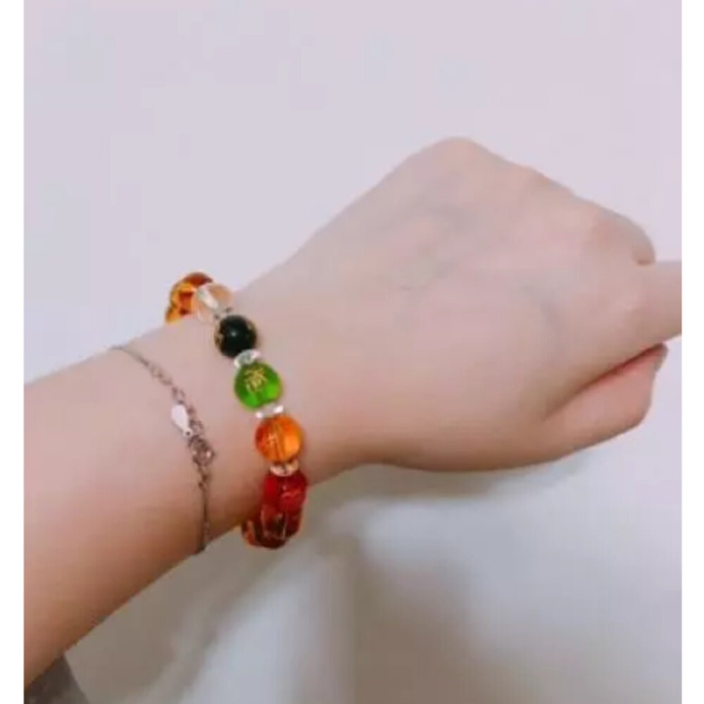 佐運門 五行水晶手鍊 水晶手鍊 招財手鍊 五路財神手鍊 黃財神水晶 五色招財 財源手鍊 好運手鍊 五行招財手鍊 陰陽五行-細節圖8