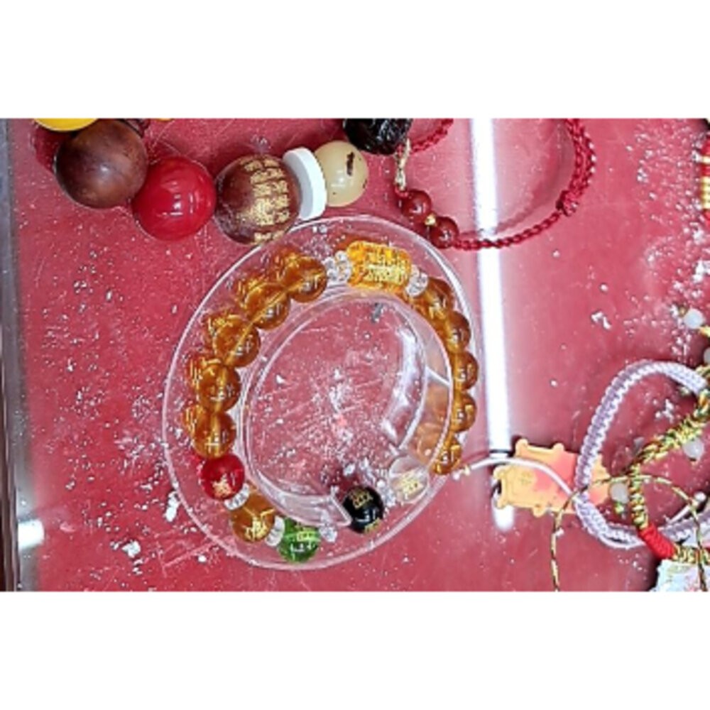 佐運門 五行水晶手鍊 水晶手鍊 招財手鍊 五路財神手鍊 黃財神水晶 五色招財 財源手鍊 好運手鍊 五行招財手鍊 陰陽五行-細節圖9