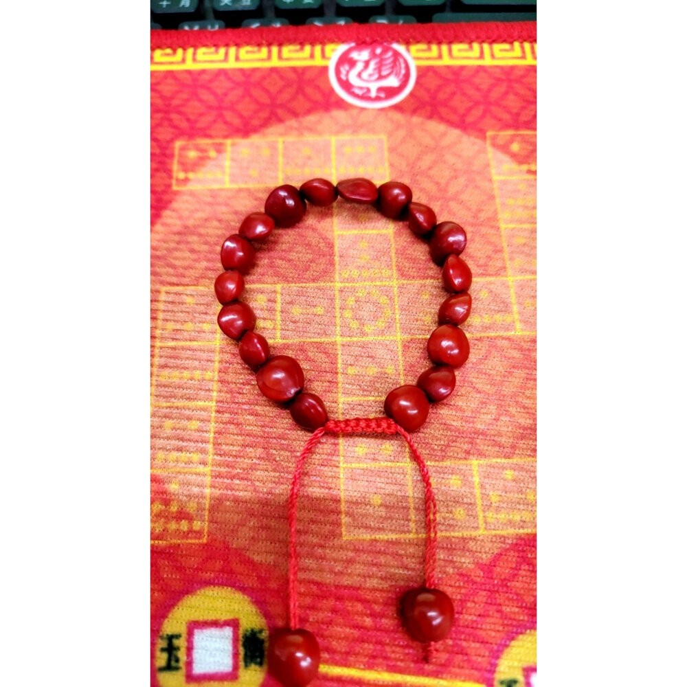 佐運門 專業開光 本命年 桃花 相思豆手繩 菩提子 紅心菩提手飾 開運手鍊 開運手環 手繩 手環 編織手繩 紅豆手串-規格圖11