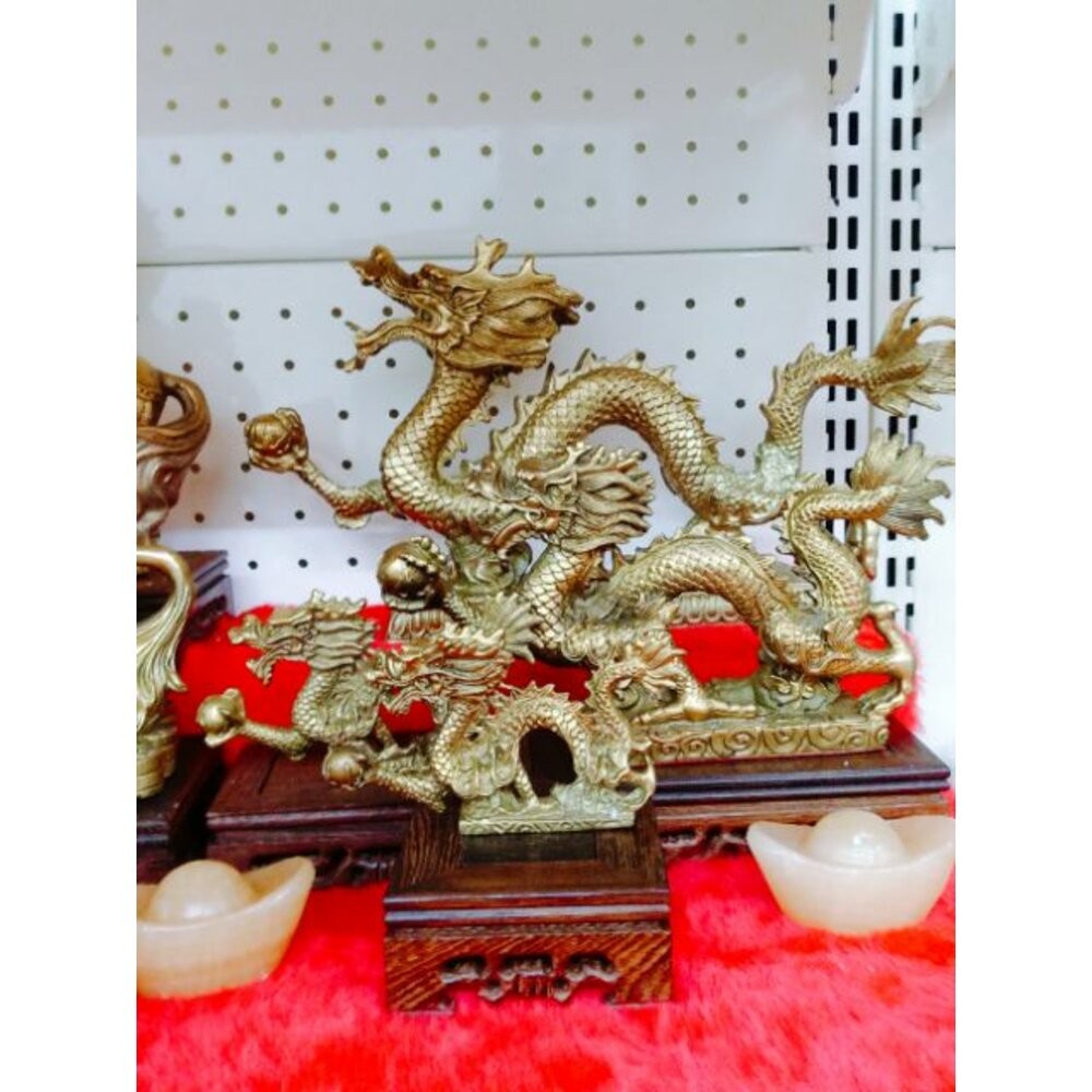 佐運門 開光 銅龍 龍擺件 龍飾品 金龍擺件 龍擺設 龍馬 龍裝飾 龍年擺件 銅龍座 黃銅擺件 龍的飾品 開運擺件 龍-細節圖5