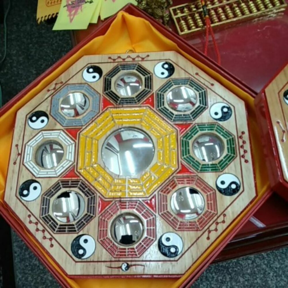 佐運門 桃木彩繪九宮八卦鏡 九宮八卦 八卦鏡 九宮八卦鏡 九宮八卦圖 桃木八卦 八卦凸鏡 五行八卦圖 五行八卦 避邪擋煞-細節圖4