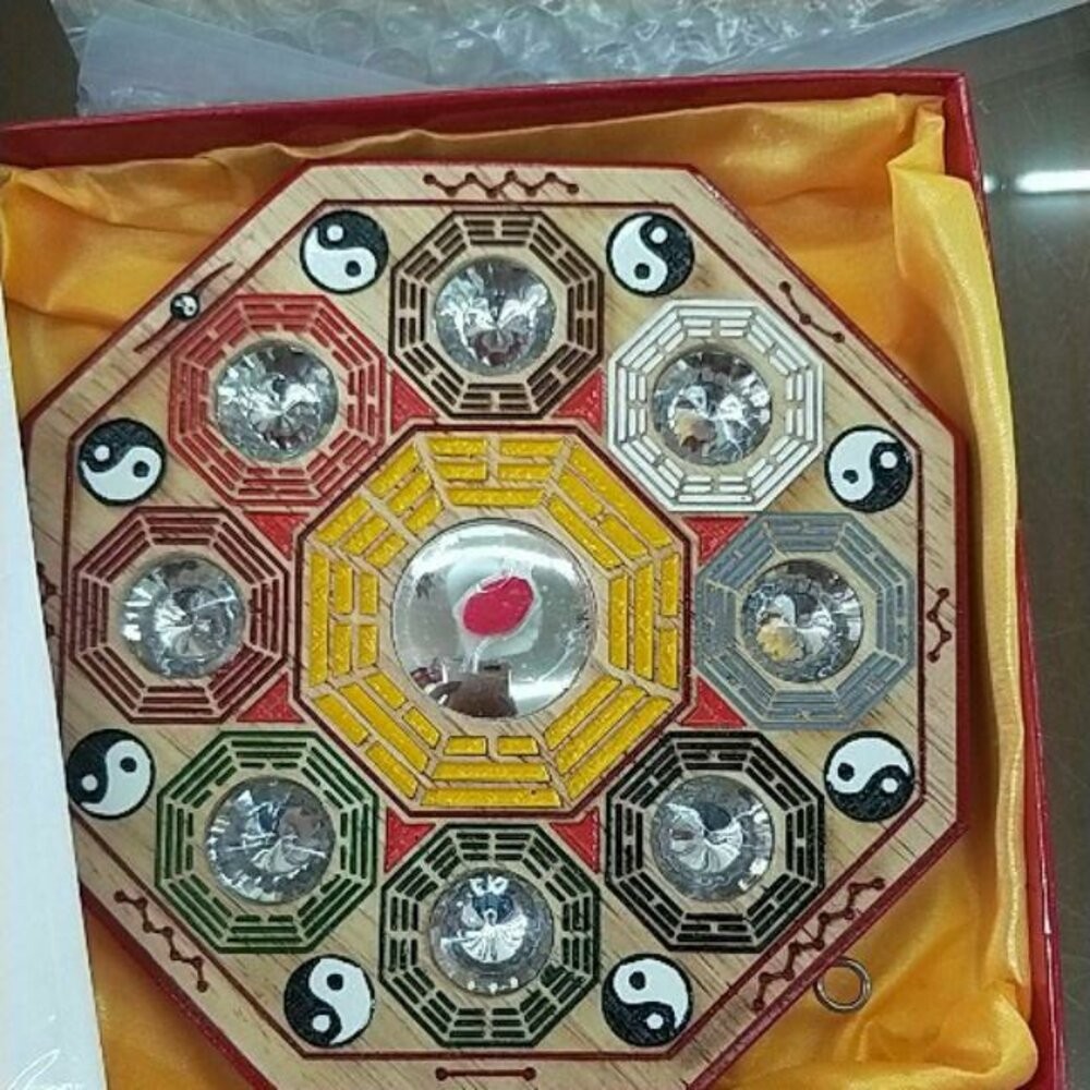 佐運門 桃木彩繪九宮八卦鏡 九宮八卦 八卦鏡 九宮八卦鏡 九宮八卦圖 桃木八卦 八卦凸鏡 五行八卦圖 五行八卦 避邪擋煞-規格圖9