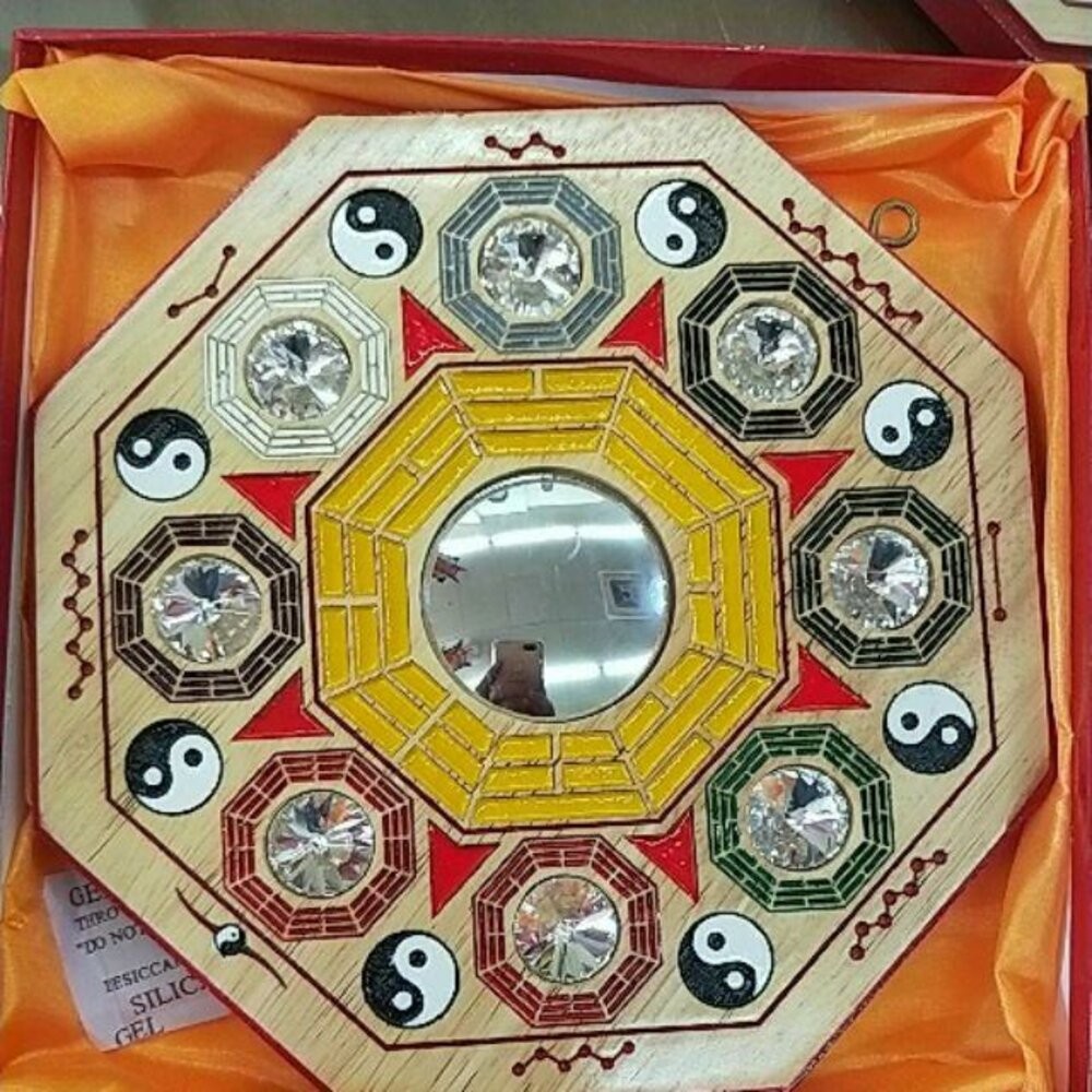 佐運門 桃木彩繪九宮八卦鏡 九宮八卦 八卦鏡 九宮八卦鏡 九宮八卦圖 桃木八卦 八卦凸鏡 五行八卦圖 五行八卦 避邪擋煞-規格圖9
