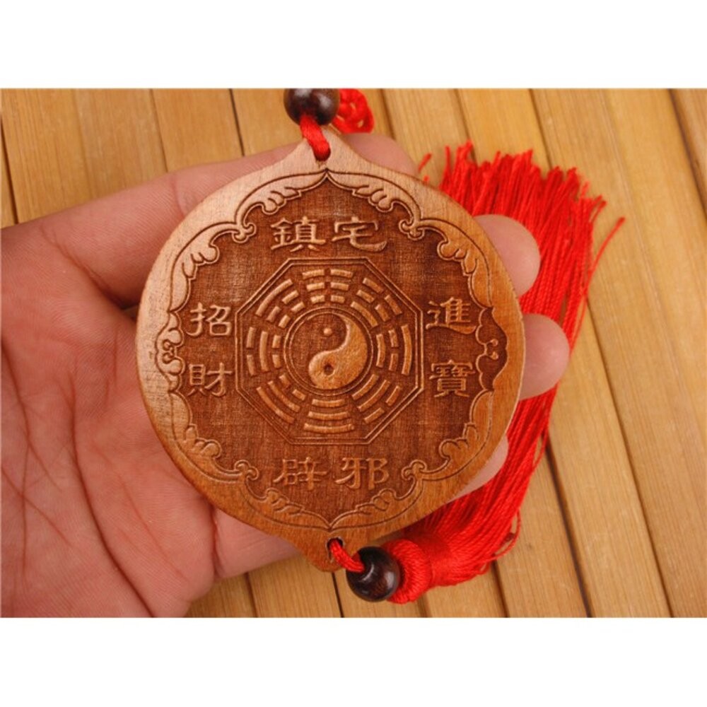 佐運門 平安 桃木 12生肖 多用途 平安掛飾 鎮宅 避邪擋煞 掛件 掛飾 中國結掛飾 車掛飾品 風水掛飾 開運吊飾-細節圖8