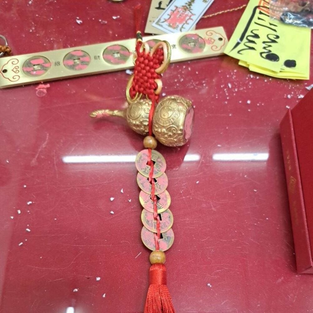 佐運門 葫蘆五帝錢 銅葫蘆 金葫蘆 開光葫蘆 銅葫蘆風水擺件 招財擺飾 銅葫蘆開光 風水葫蘆 銅葫蘆五帝 葫蘆擺件 銅壺-細節圖7