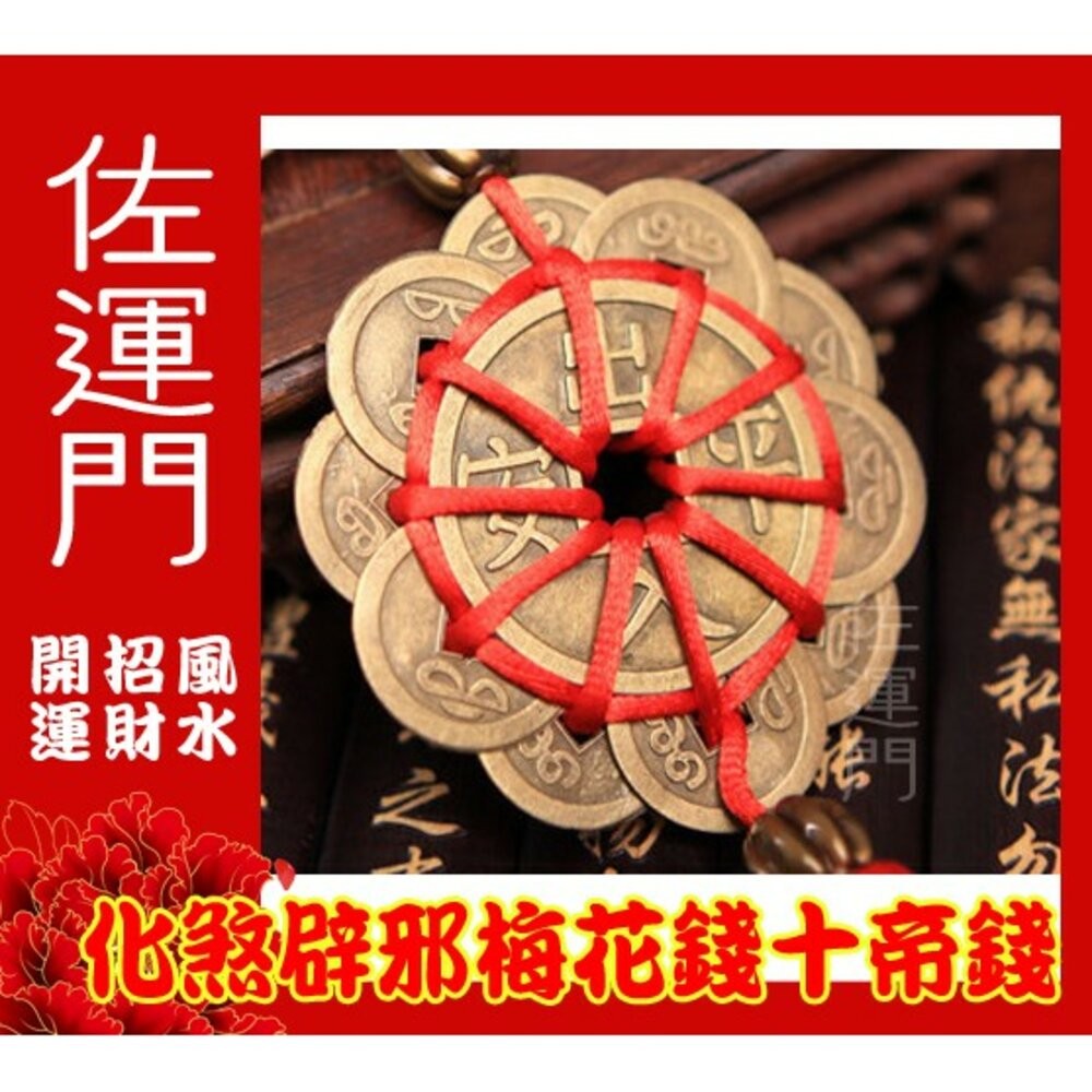 佐運門  十帝錢開光 十帝錢 開光 防小人 開運 開光十帝錢 避邪擋煞保平安 十帝錢 五帝錢葫蘆 防小人 風水  五帝錢-細節圖2