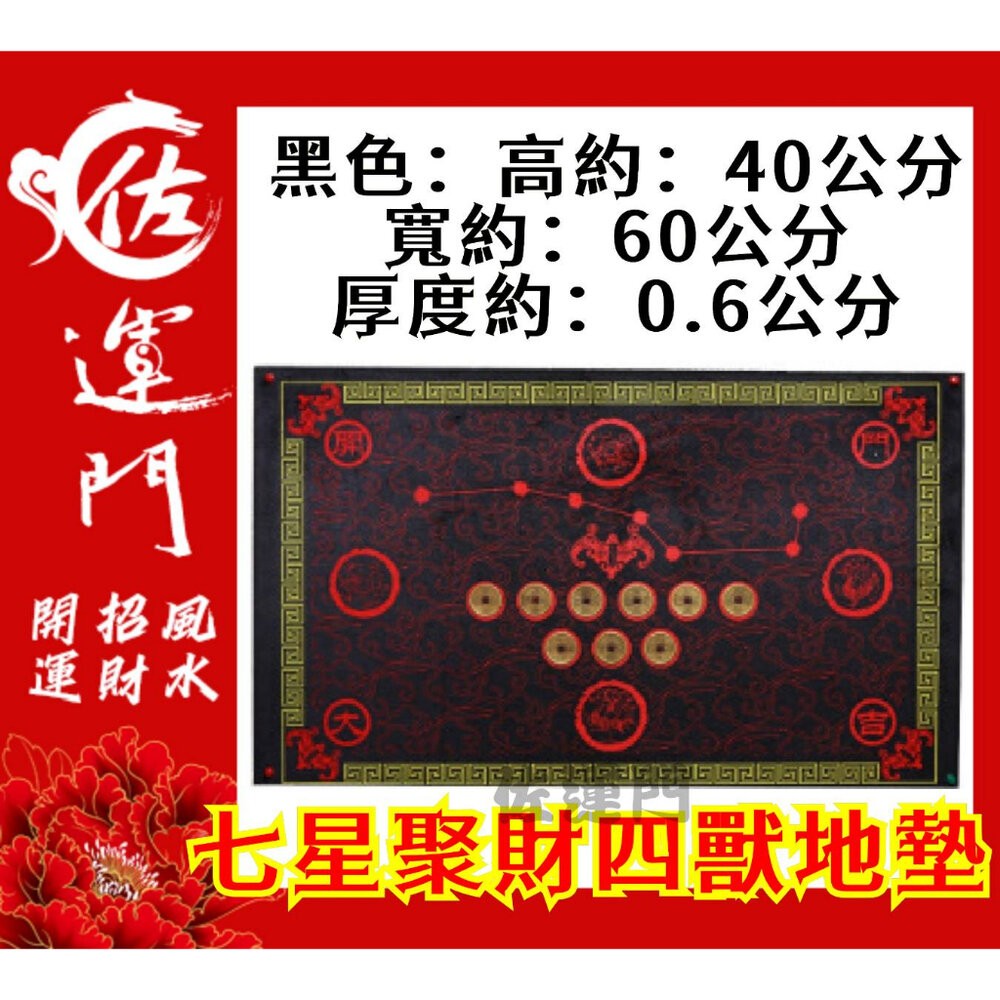 佐運門 五帝錢 地墊 玄關地墊 風水地墊 大門地墊 玄關地墊 腳踏墊 踏墊 進門地墊 風水地墊 地墊門口 玄關防滑地墊-細節圖8