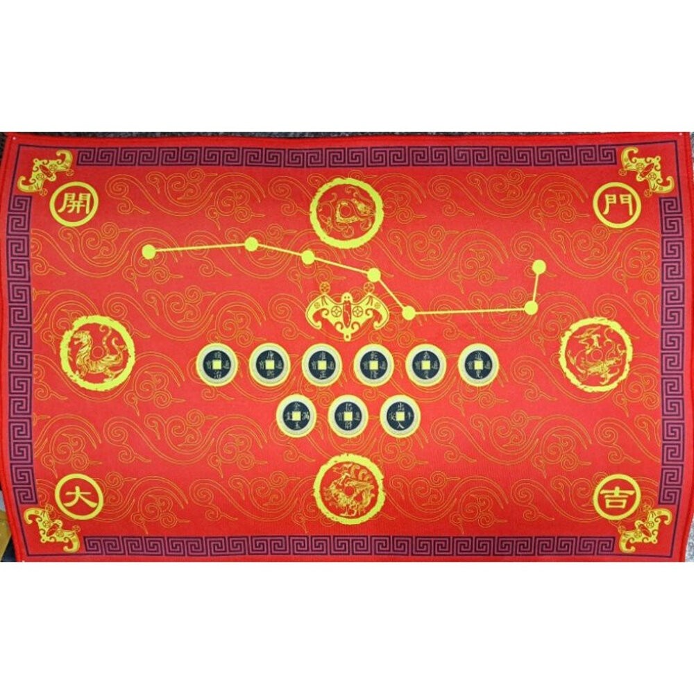 地墊(紅)50*80cm-無銅錢