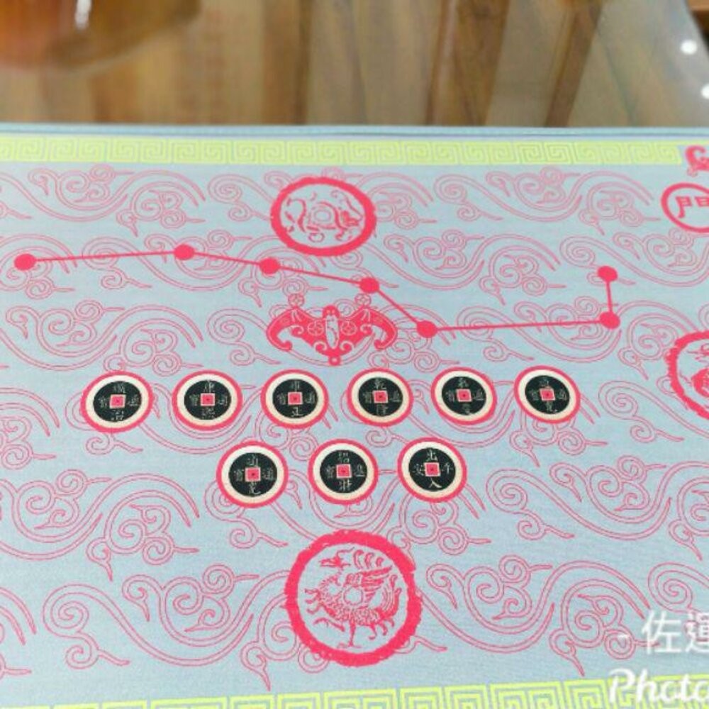 開運-大地墊-灰白-無貼銅錢