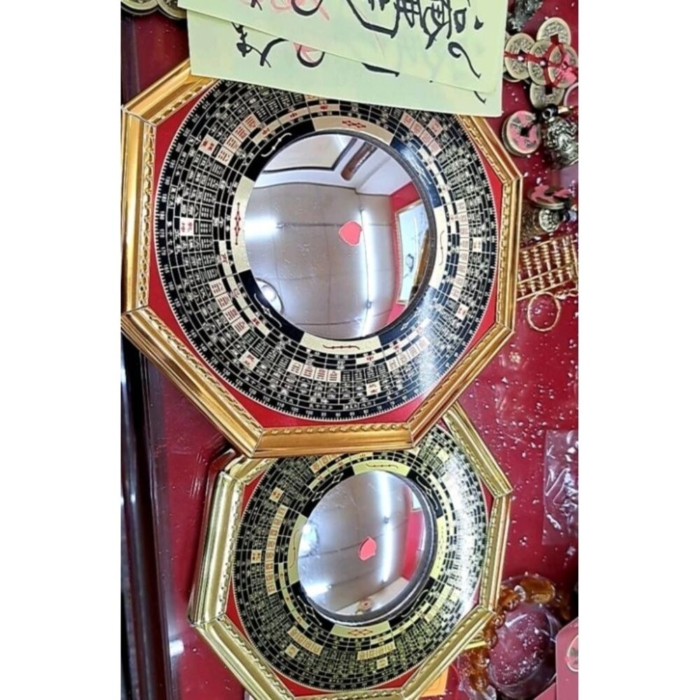佐運門 開光 擋煞 八卦 開光鏡 八卦鏡 凸面鏡 山海鎮 已開光 八掛鏡 凹凸太極鏡 擋煞葫蘆 風水 鏡 風水鏡 風水-細節圖5