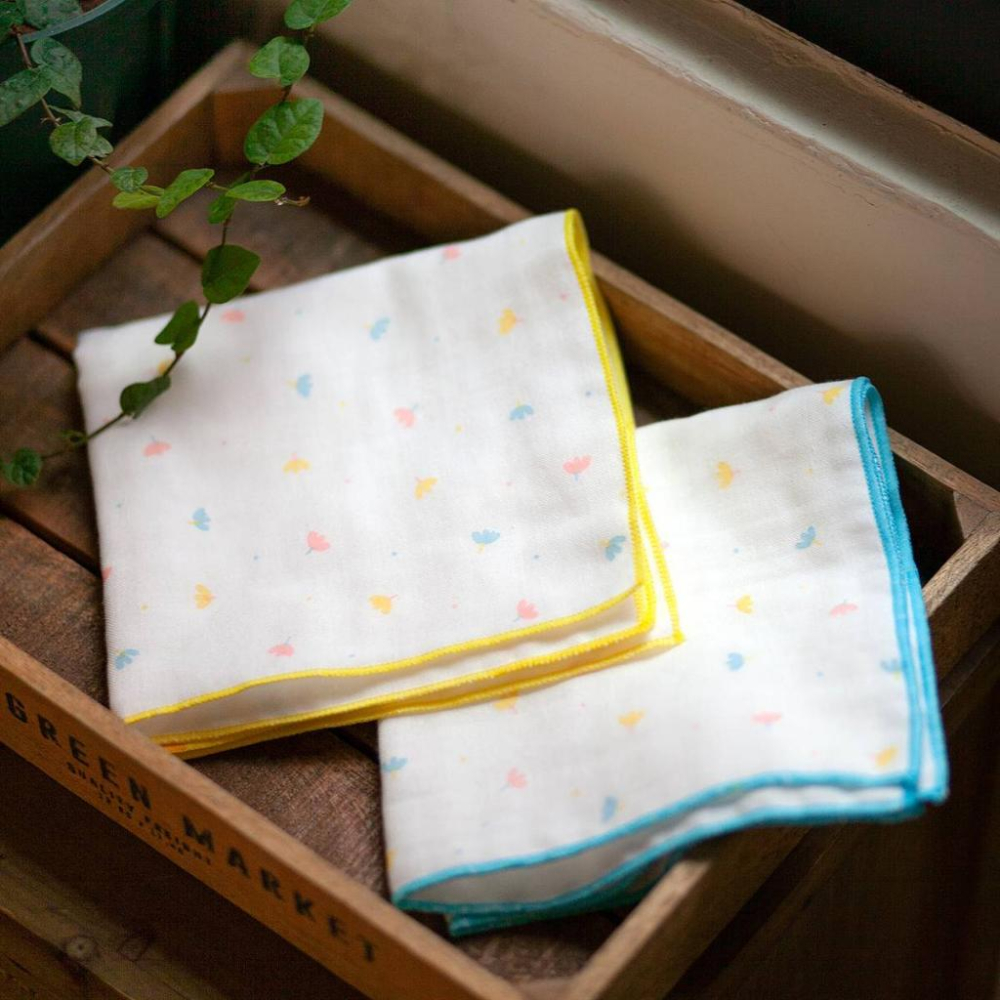 NEW STAR 春神灑花系列-新生兒紗布手帕(口水巾) 紗布澡巾 新生兒純棉紗布方巾 2700K 2710K-細節圖7