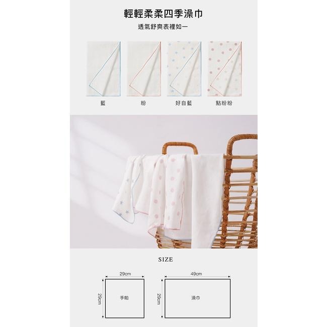 小獅王辛巴 極柔感印花紗布澡巾 新生兒洗澡巾(2入)-細節圖7