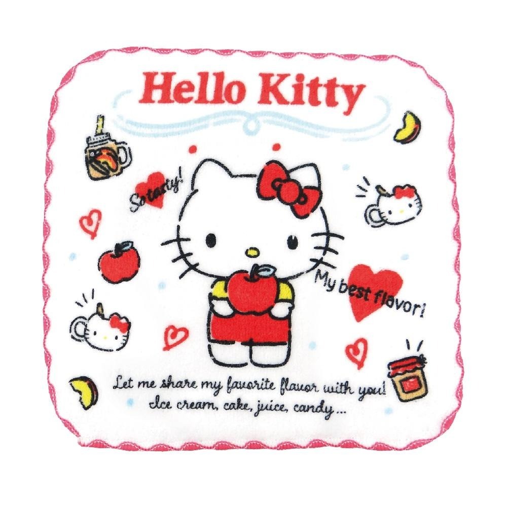 Hello Kitty 純棉小方巾 嬰幼兒吸水口水巾 20x20cm  台灣製造 0918-細節圖4