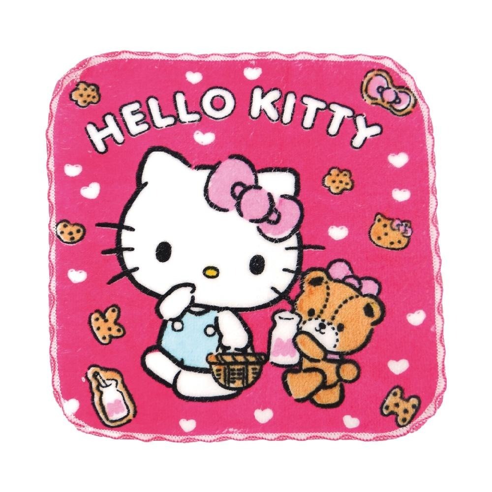 Hello Kitty 純棉小方巾 嬰幼兒吸水口水巾 20x20cm  台灣製造 0918-細節圖9