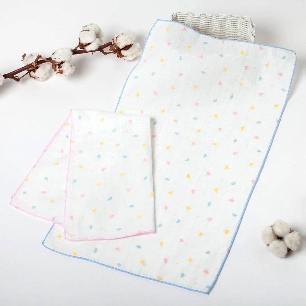 NEW STAR 親膚純棉紗布紗布澡巾 2條入 另有同款新生兒紗布手帕(口水巾)  新生兒純棉紗布手帕  2710K-細節圖4