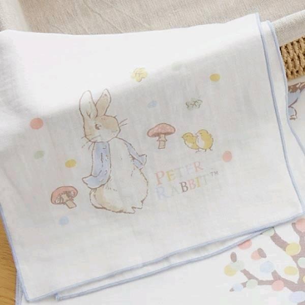Peter Rabbit 奇哥 童話比得兔3入紗布手帕 彼得兔紗布手帕(3入) 台灣製 PAL149000-細節圖2