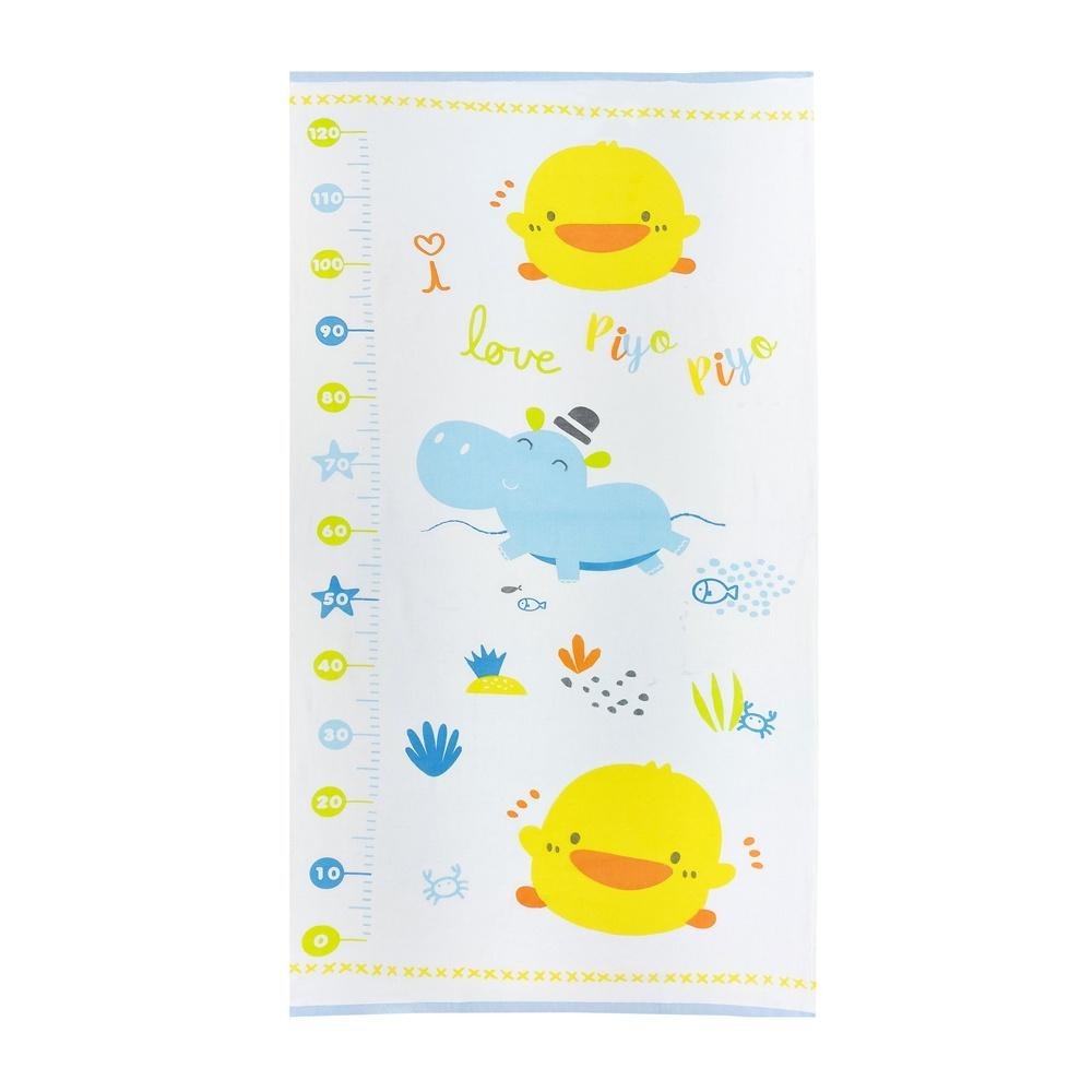 黃色小鴨 雙層紗布 毛巾布身高版浴巾 新生兒浴巾 嬰兒吸水浴巾 810910-細節圖2