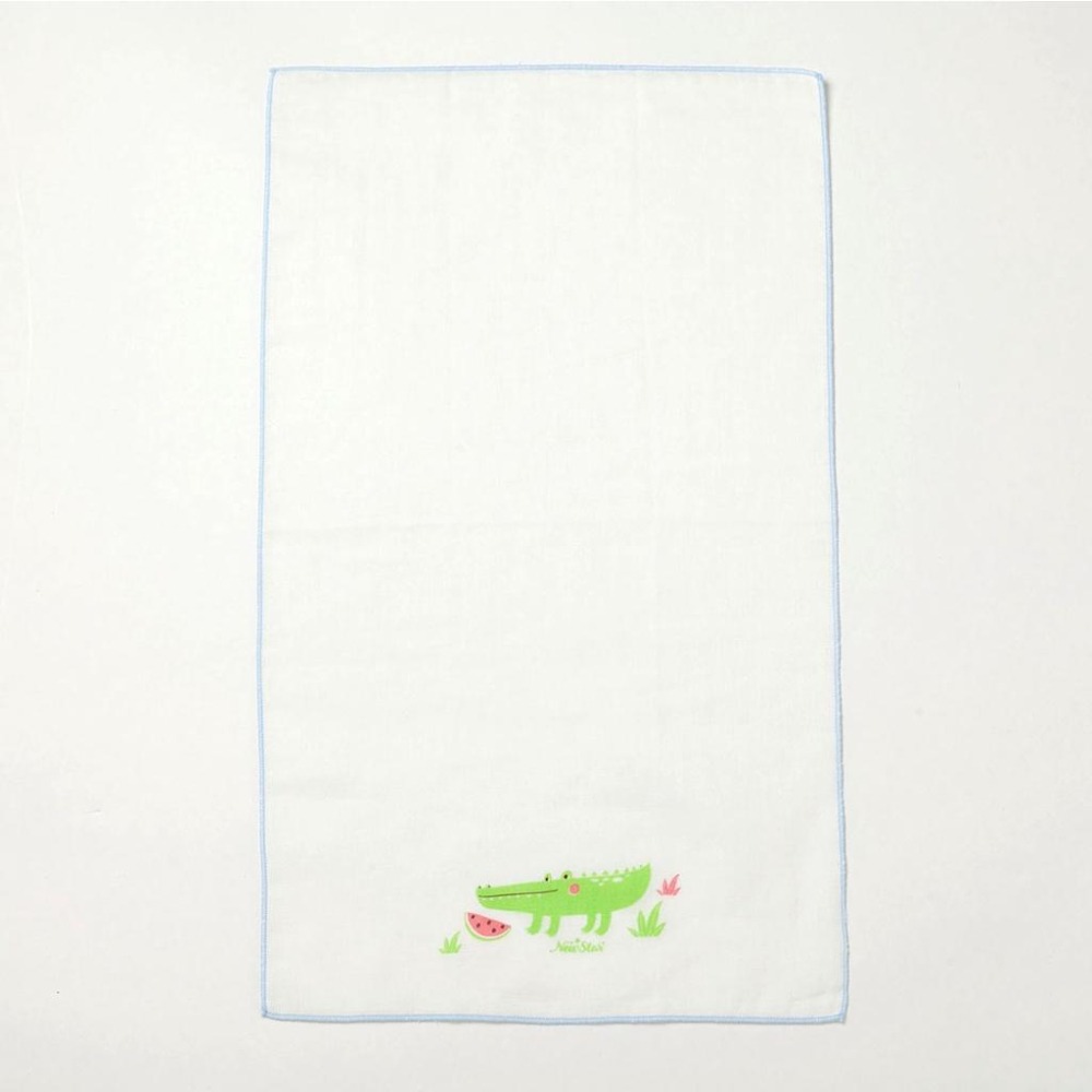 NEW STAR 親膚純棉紗布洗澡巾(小恐龍/狐狸/鱷魚) 新生兒紗布澡巾 2條入 2710F-細節圖6