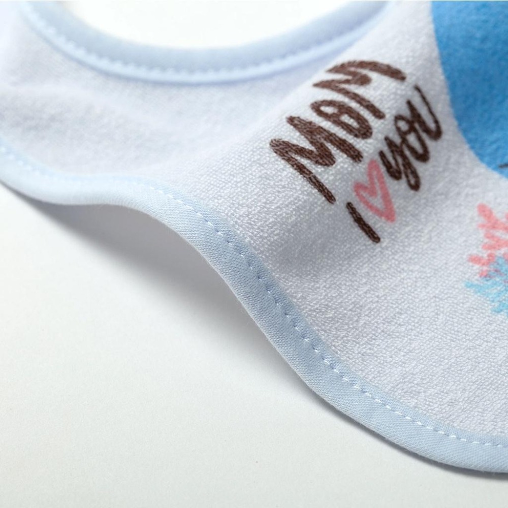 NEW STAR 溫馨鯨魚柔軟毛巾寶寶圍兜 ( 防水底層 ) 2653-細節圖4