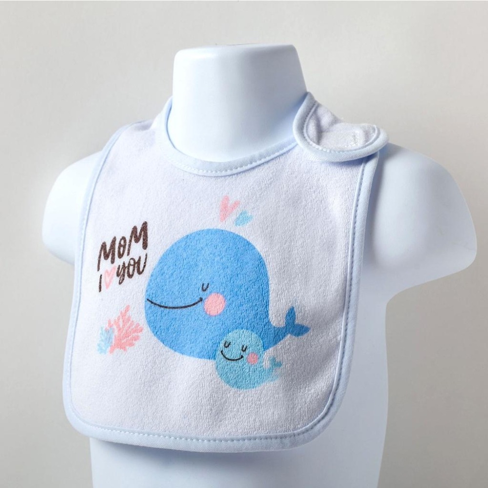 NEW STAR 溫馨鯨魚柔軟毛巾寶寶圍兜 ( 防水底層 ) 2653-細節圖5