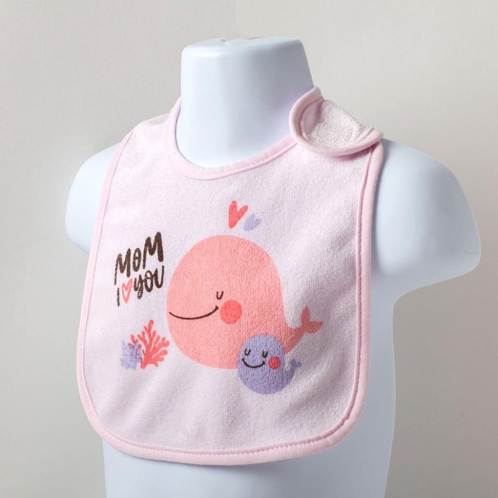 NEW STAR 溫馨鯨魚柔軟毛巾寶寶圍兜 ( 防水底層 ) 2653-細節圖6