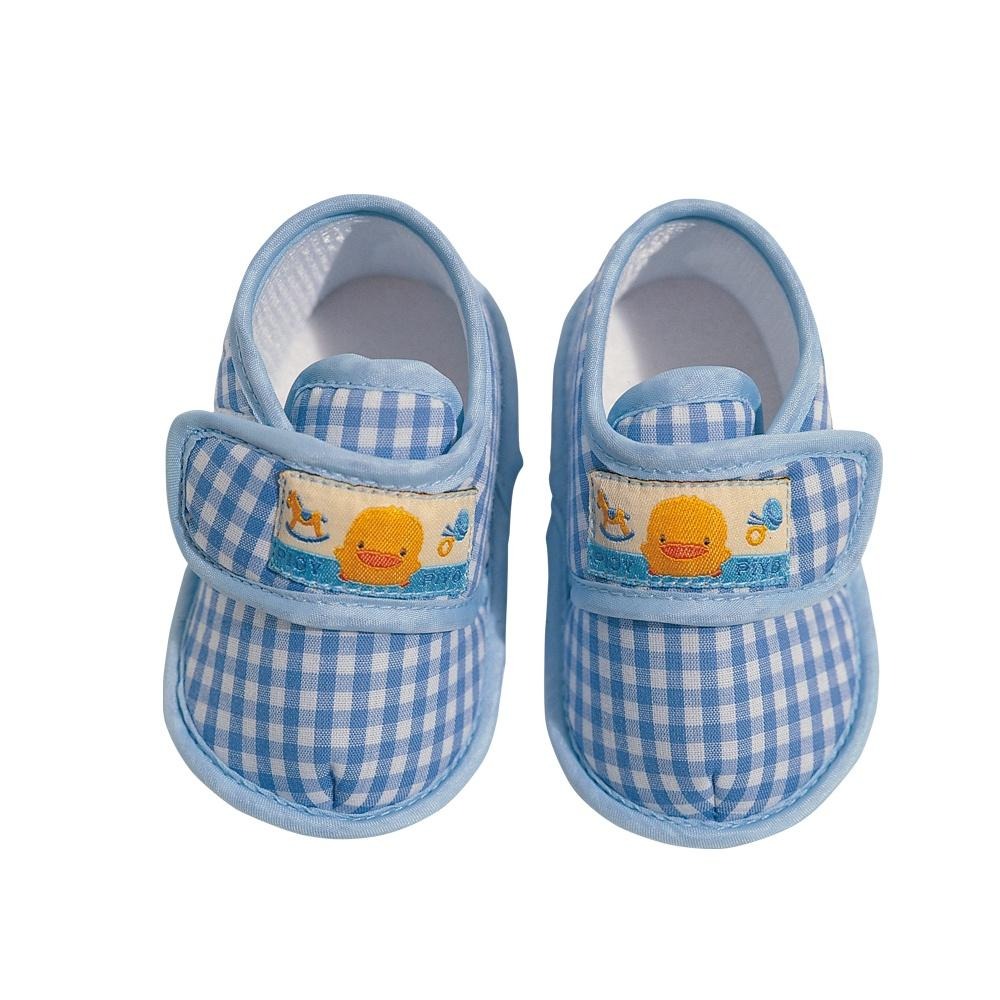 黃色小鴨格子布寶寶防滑學步鞋 880084-細節圖3