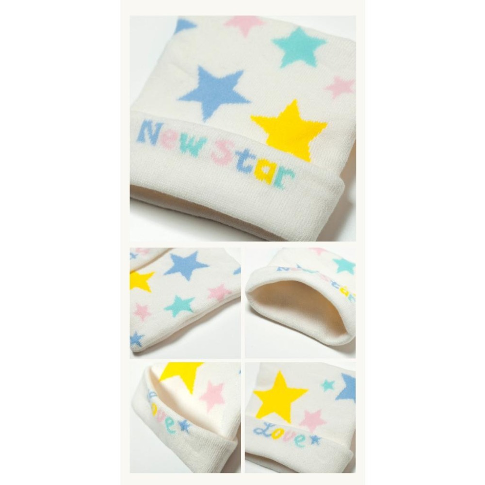 New Star 超柔軟保暖嬰兒彈性帽 新生兒彈性初生帽-細節圖7