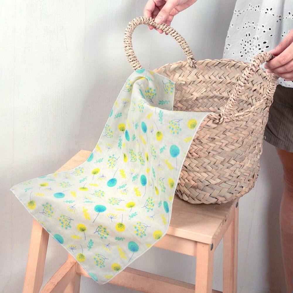 NEW STAR 有機棉紗洗澡巾 手帕(口水巾) -自然蒲公英系列2條入 2713K-細節圖6