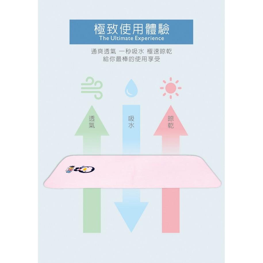 藍色企鵝 素色紗布澡巾(2入)粉-30X60cm 26704-細節圖5