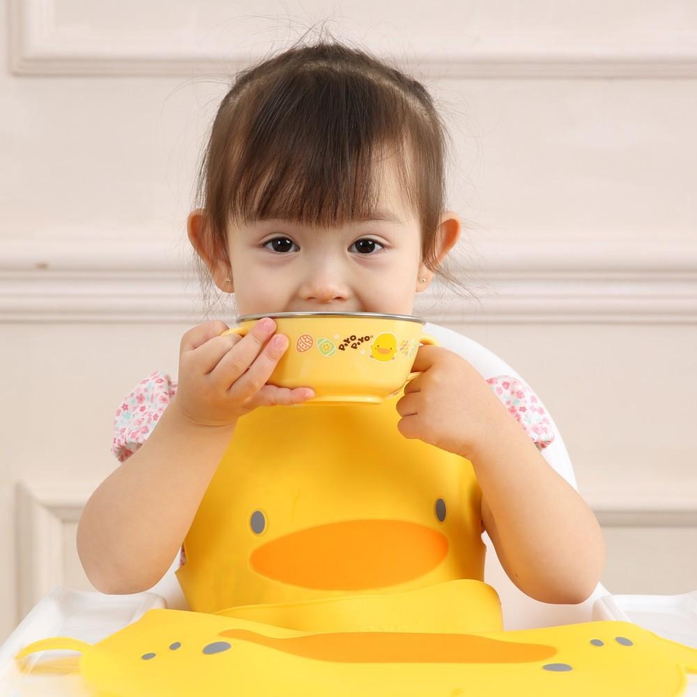 黃色小鴨 不鏽鋼隔熱雙耳碗240ml 黃色小鴨嬰幼兒不鏽鋼隔熱學習碗 (630141)-細節圖4