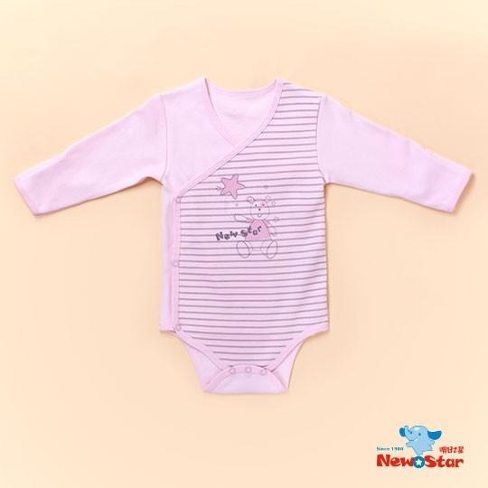New Star純棉反摺袖包屁屁連身衣-觸感細緻NS3296-細節圖3