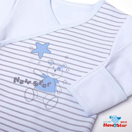 New Star純棉反摺袖包屁屁連身衣-觸感細緻NS3296-細節圖5