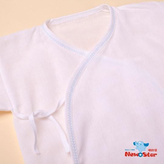 NEW STAR 100%純棉新生兒紗布肚衣 有袖口反摺也有加大尺寸-細節圖5