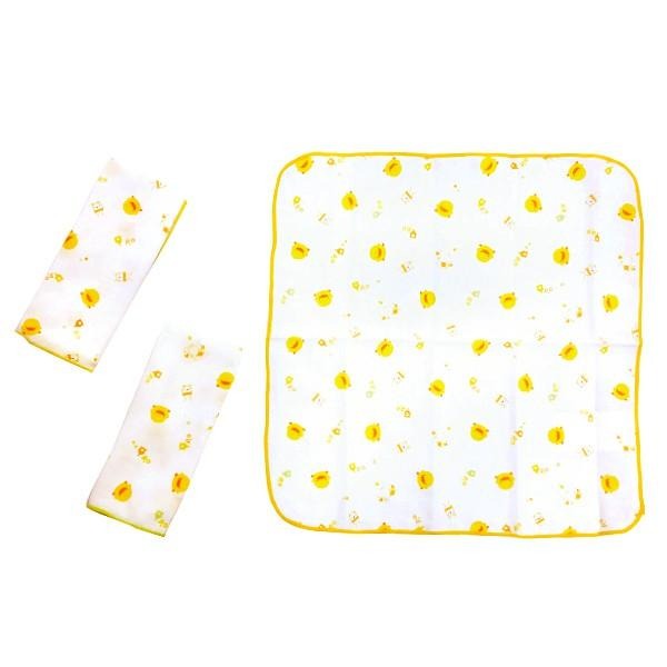 黃色小鴨紗布澡巾 100%純棉二入一組 台灣製 81618-細節圖3