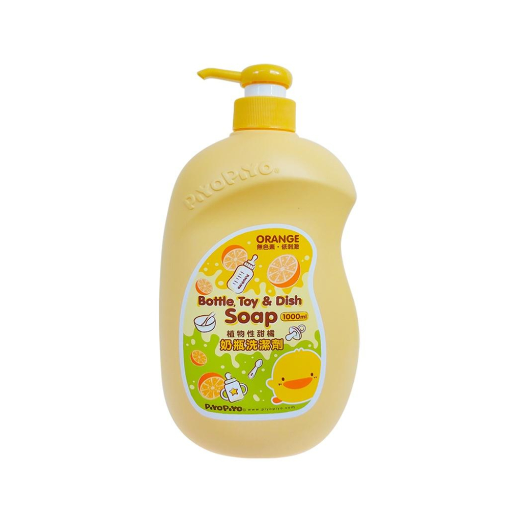 黃色小鴨植物性甜菊奶瓶蔬果清潔劑 1瓶1000加1補充包800CC 88228-細節圖3