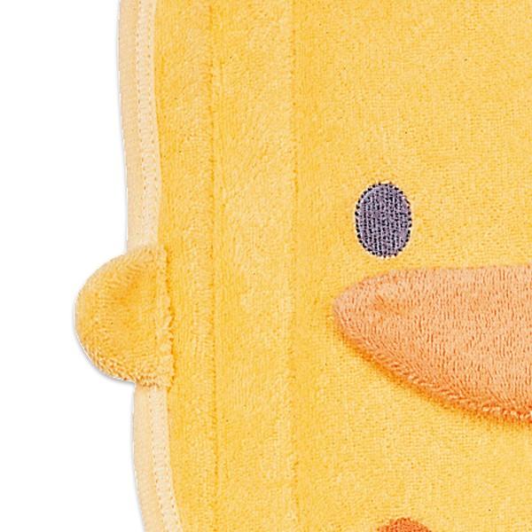 黃色小鴨啾啾造型圍兜 鴨嘴設計按壓即可發出啾啾聲 81396-細節圖2