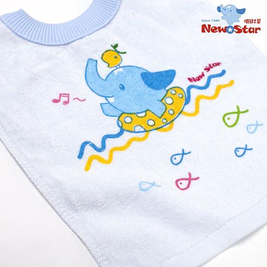 全新台灣製聖哥NewStar套頭式毛巾布圍兜3375~吸水性超好-細節圖2