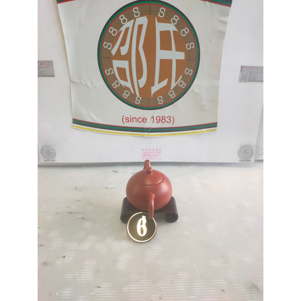 #個人所有優質商品#  台灣知名陶藝家^使用高級土胚、超高工藝制作而成的-6杯標準紅土茗壺^造型簡潔,實用性高°👍-細節圖2