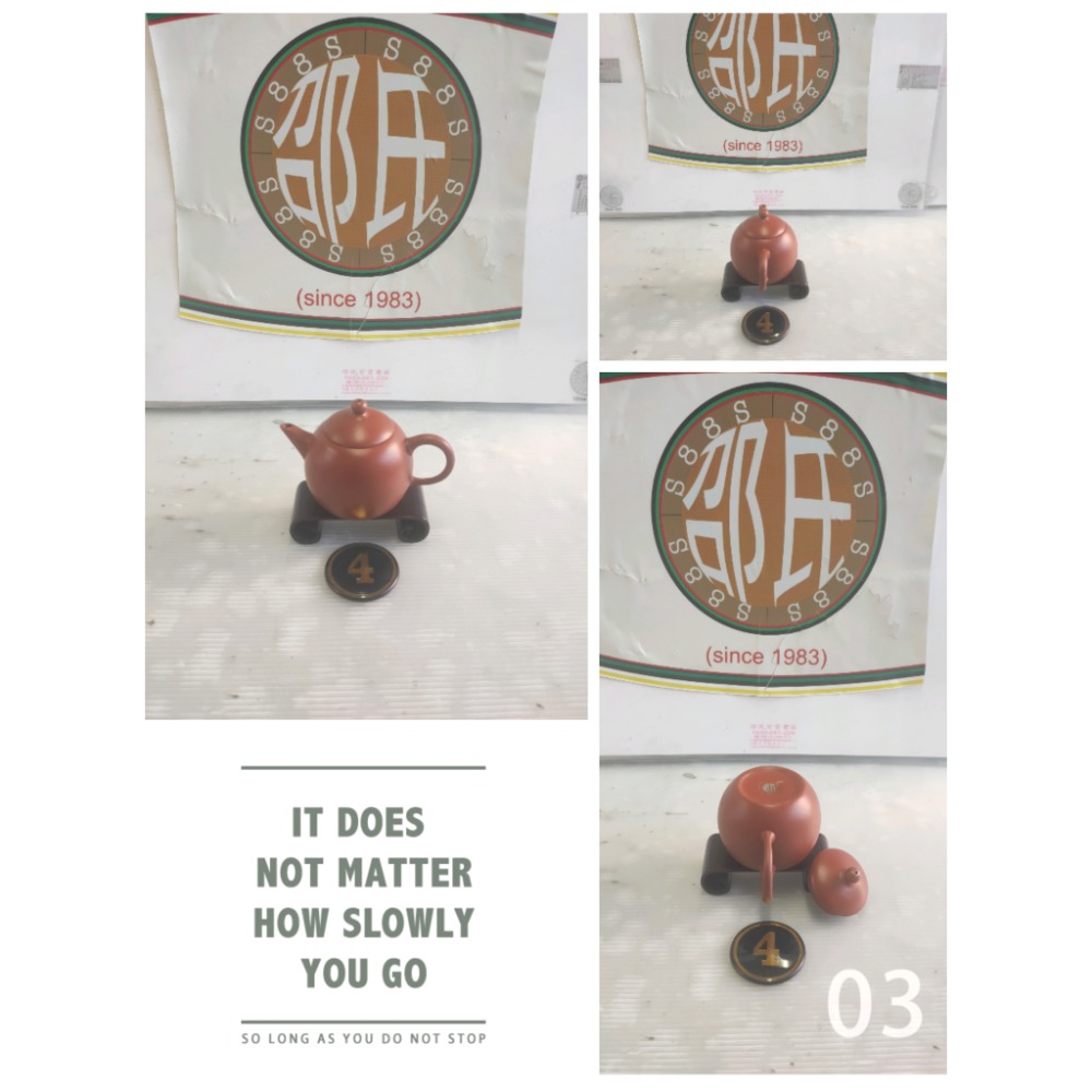 #個人所有優質商品#  台灣知名陶藝家^使用高級土胚、超高工藝制作而成的-6杯西施紅土茗壺^造型簡潔,實用性高°👍-細節圖4