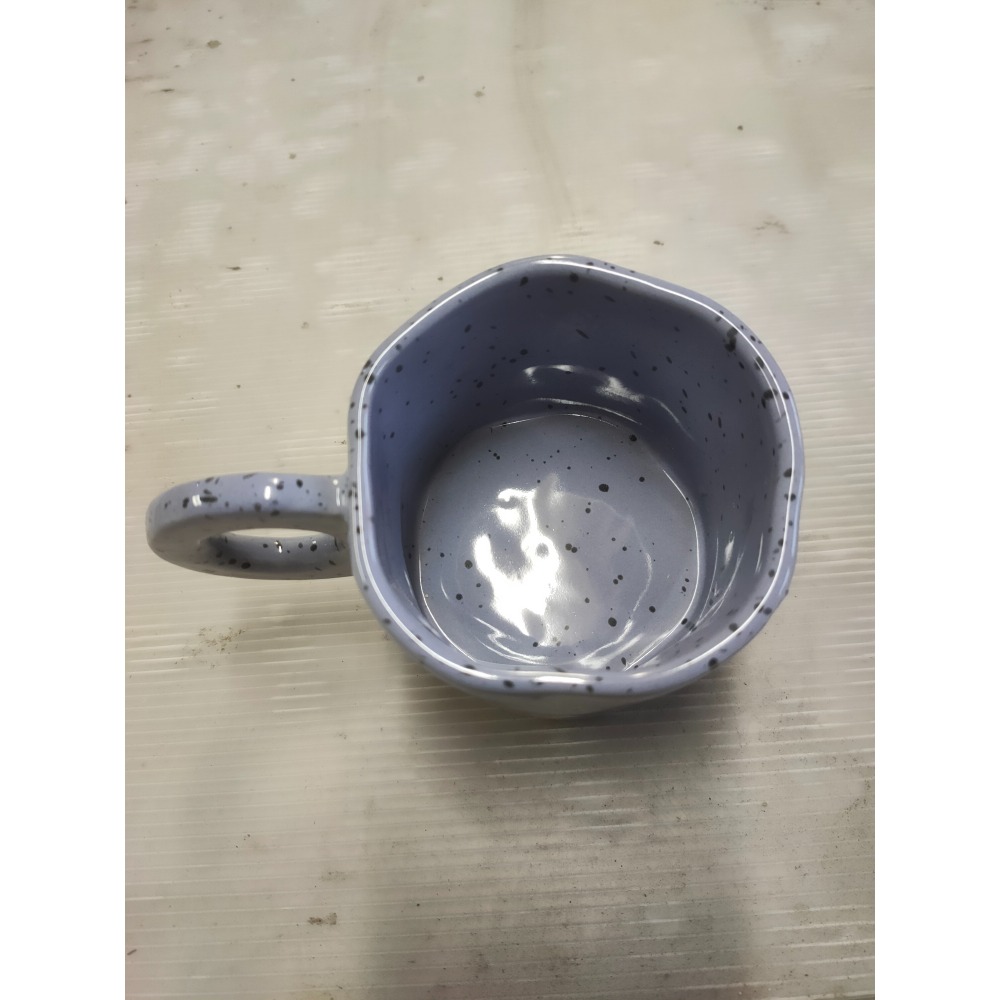 #個人所有優質商品#°§2-超可愛圓耳手把-潑墨奇特杯口陶杯°-細節圖2