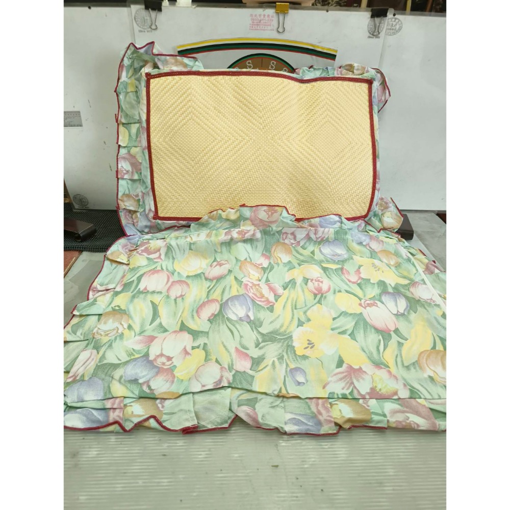 #個人所有優質商品#  純手工特制“茶葉枕”過程說明€鴛鴦如意/鬱金香/太陽花°「4件竹席枕頭套組」°透氣通風-冬暖夏涼-細節圖4