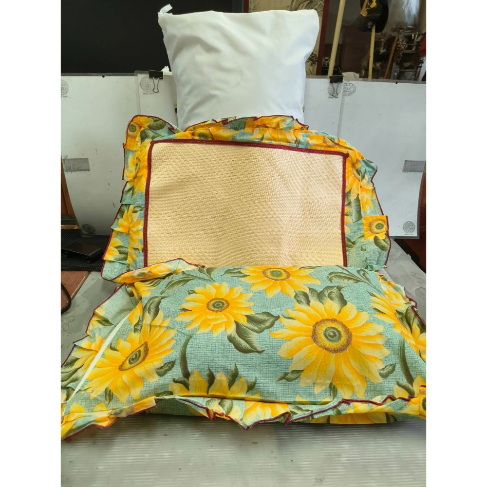 #個人所有優質商品#  純手工特制“茶葉枕”過程說明€鴛鴦如意/鬱金香/太陽花°「4件竹席枕頭套組」°透氣通風-冬暖夏涼-細節圖8