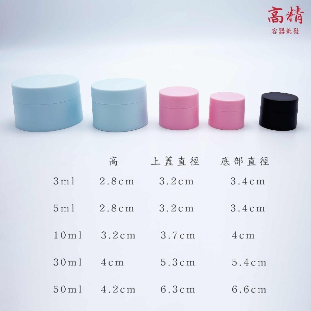 PP磨砂面霜盒 面霜瓶 收納盒 分裝瓶 分裝盒 膏霜盒 膏霜瓶 藥膏盒 塑膠分裝盒 10g 30g 50g 100g-細節圖2